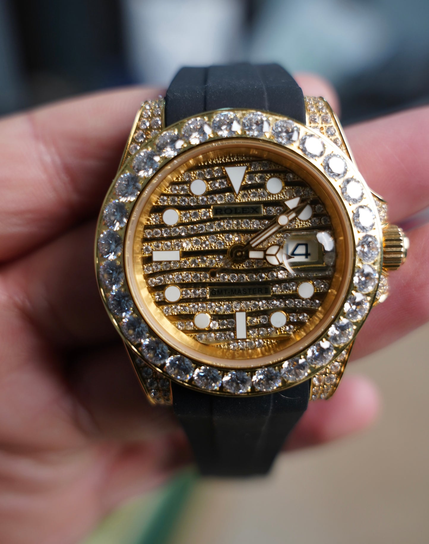 40 mm رولكس ياخت ماستر داياموند  كلين تايتل