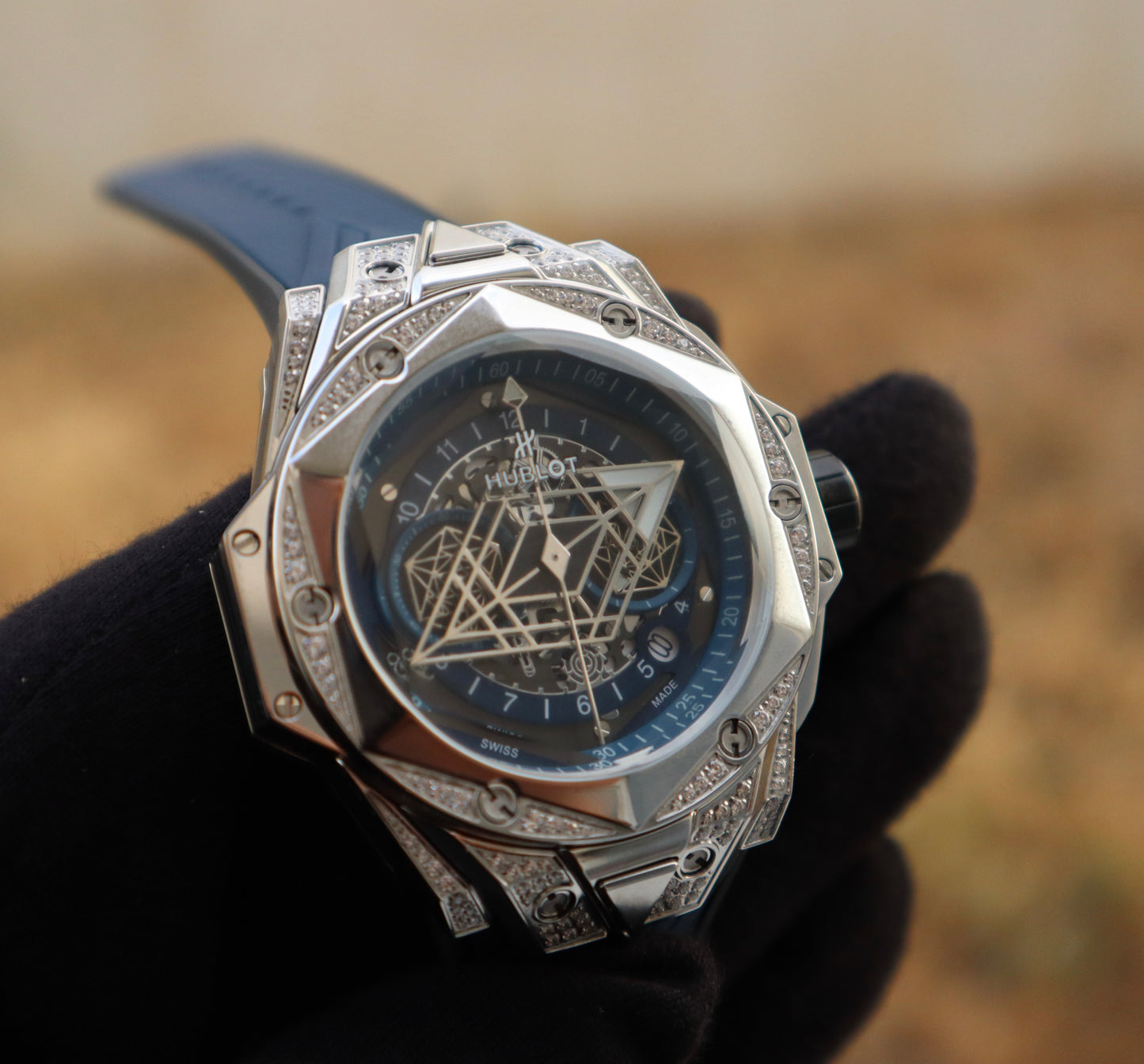 Hublot Big Bang Sang Bleu - قطعة واحدة كلين طبق الاصل
