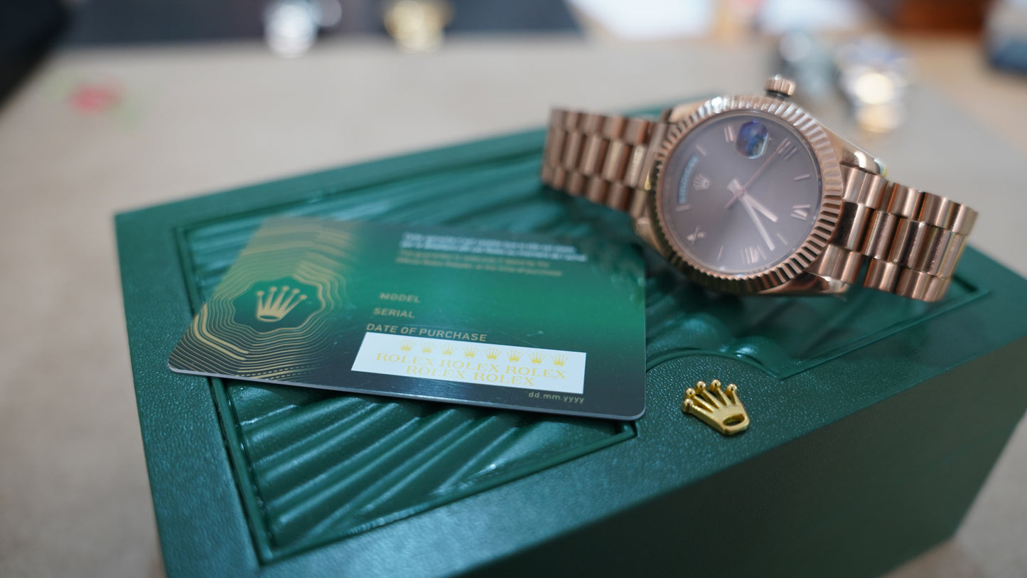 40 mm رولكس داي ديت روز جولد سوبر كواليتي