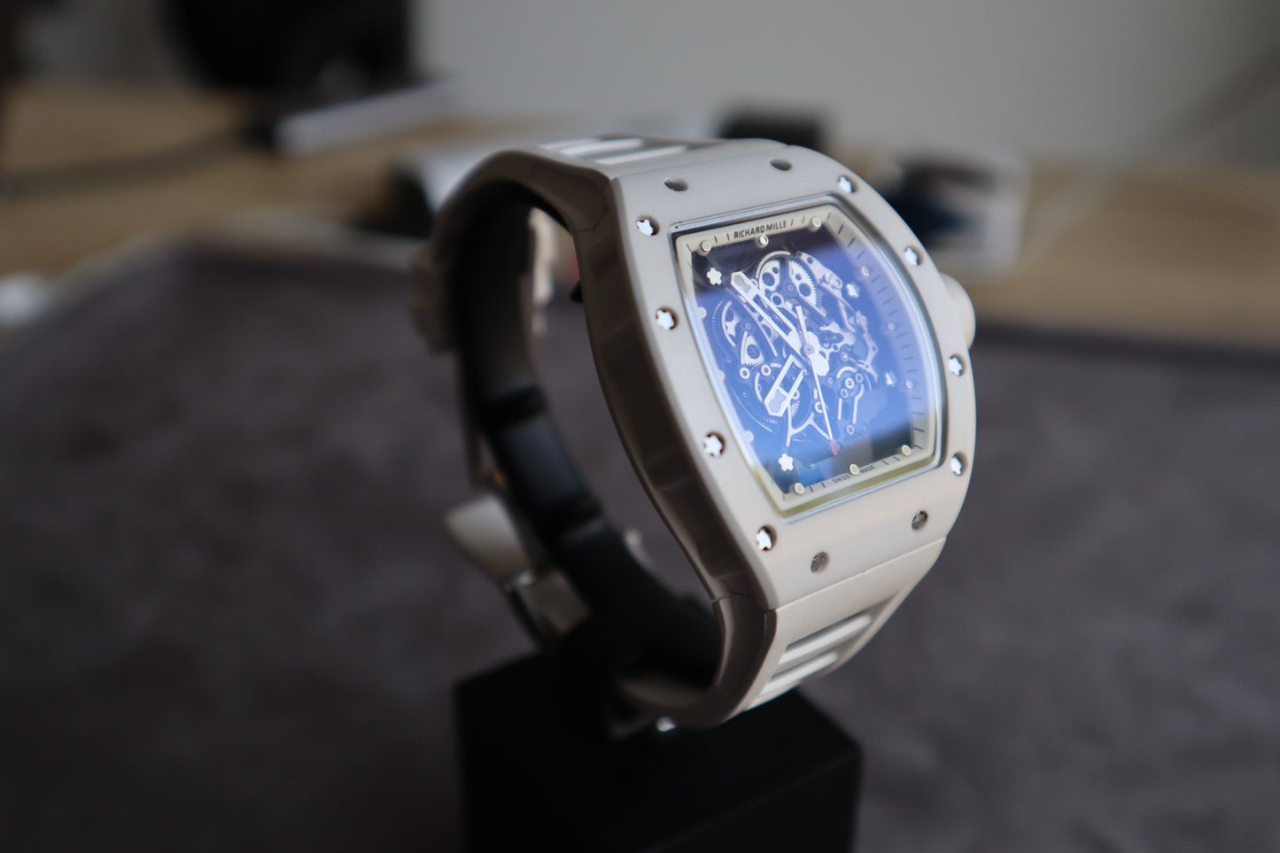 ريتشارد ميل بوبا واتسون وايت سيراميك اديشن - الساعة كلين طبق الأصل حبة واحدة