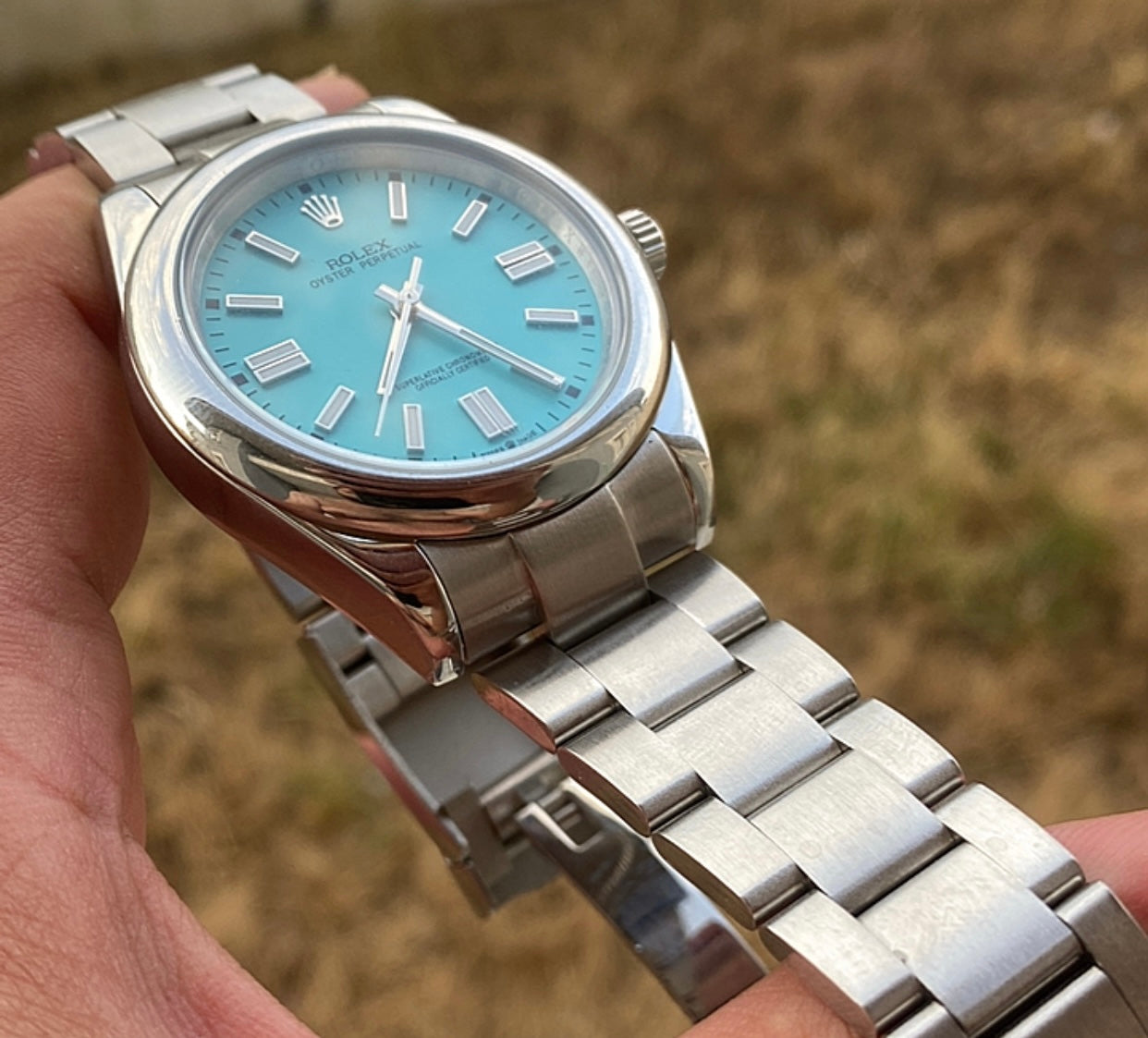 Rolex oyster perpetual Tiffany - متوفر قطعتين جراند ماستر