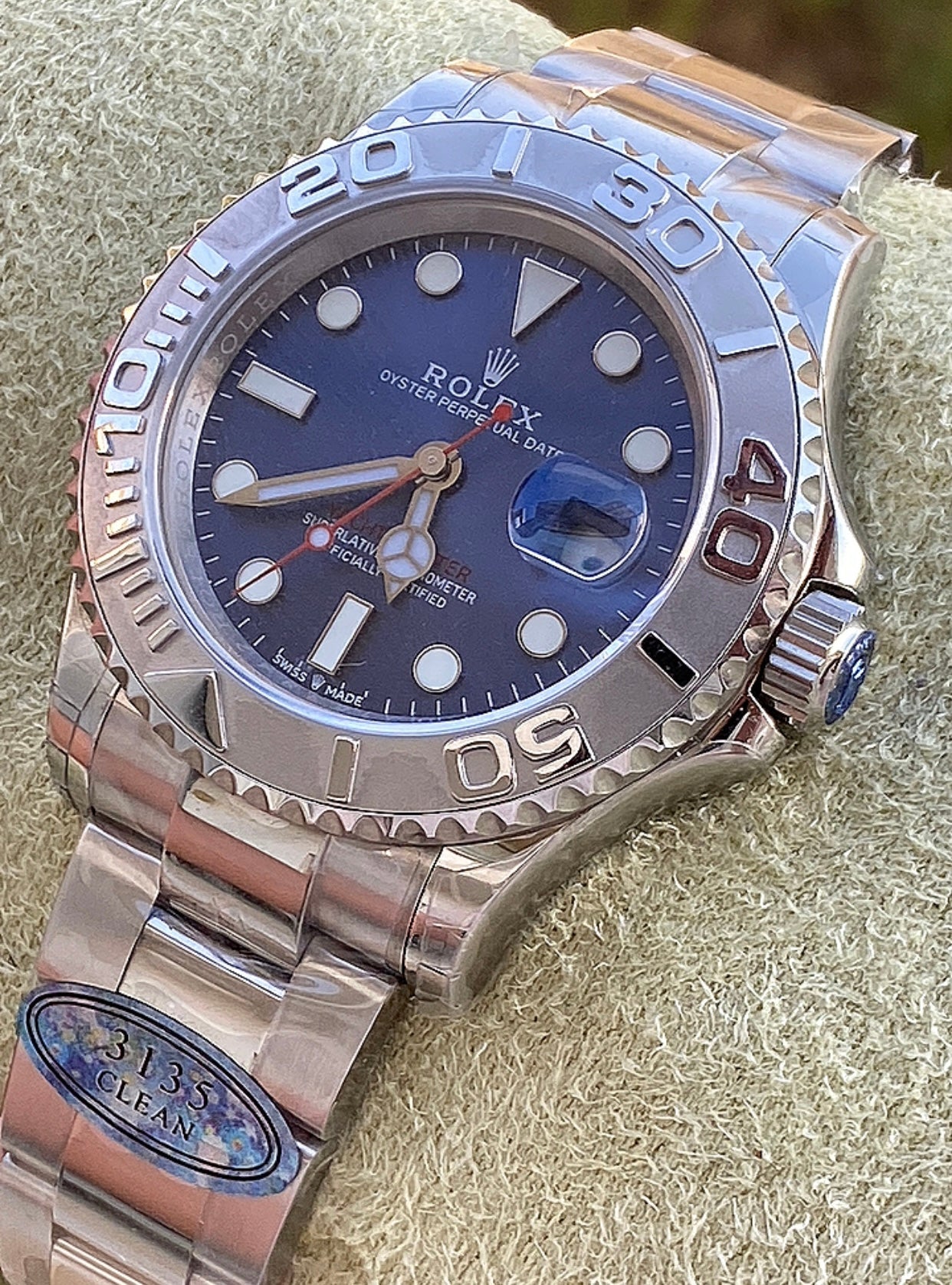 40 mm رولكس يخت ماستر ستانلس ستيل وبلاتينيوم