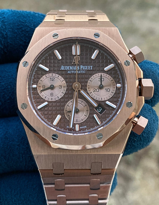 AP - Royal OAK Chronograph - رويال اوك كرونوجراف كلين طبق الاصل ماكينة سويسري