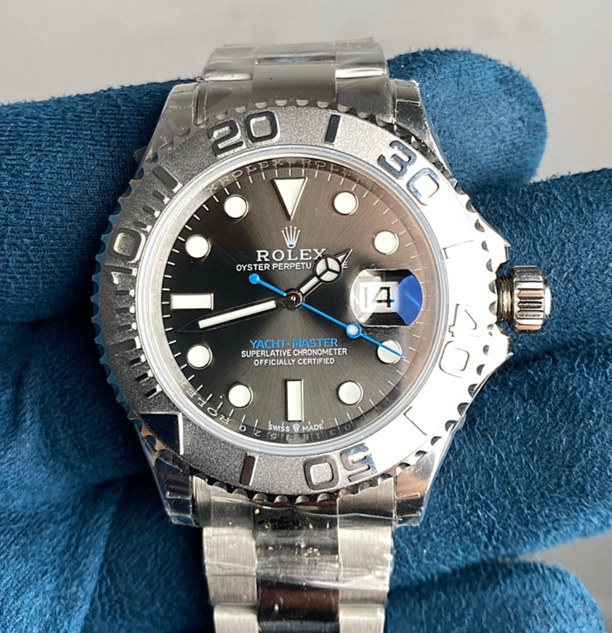 رولكس ياخت ماستر ون تيتانيوم بيزل - كلين طبق الأصل بأدق التفاصيل و المكينة