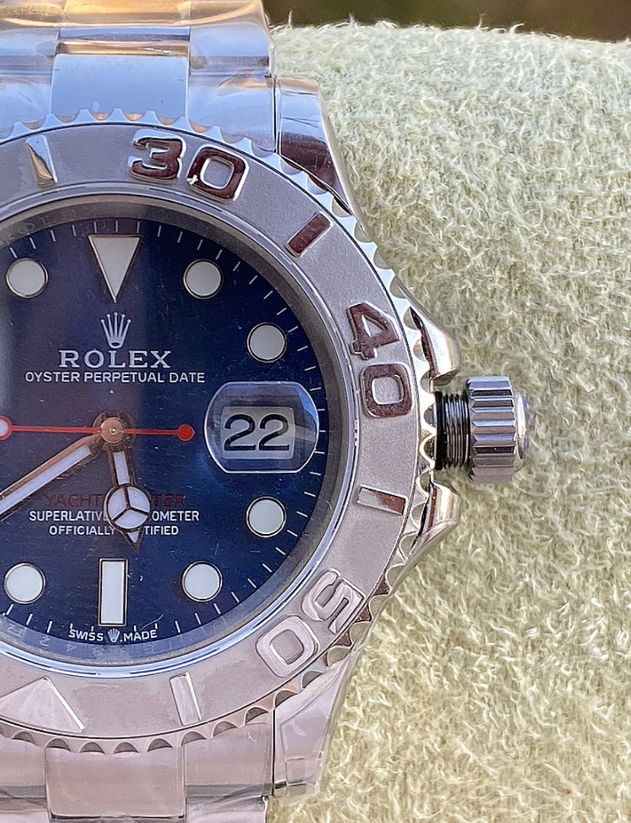 40 mm رولكس يخت ماستر ستانلس ستيل وبلاتينيوم