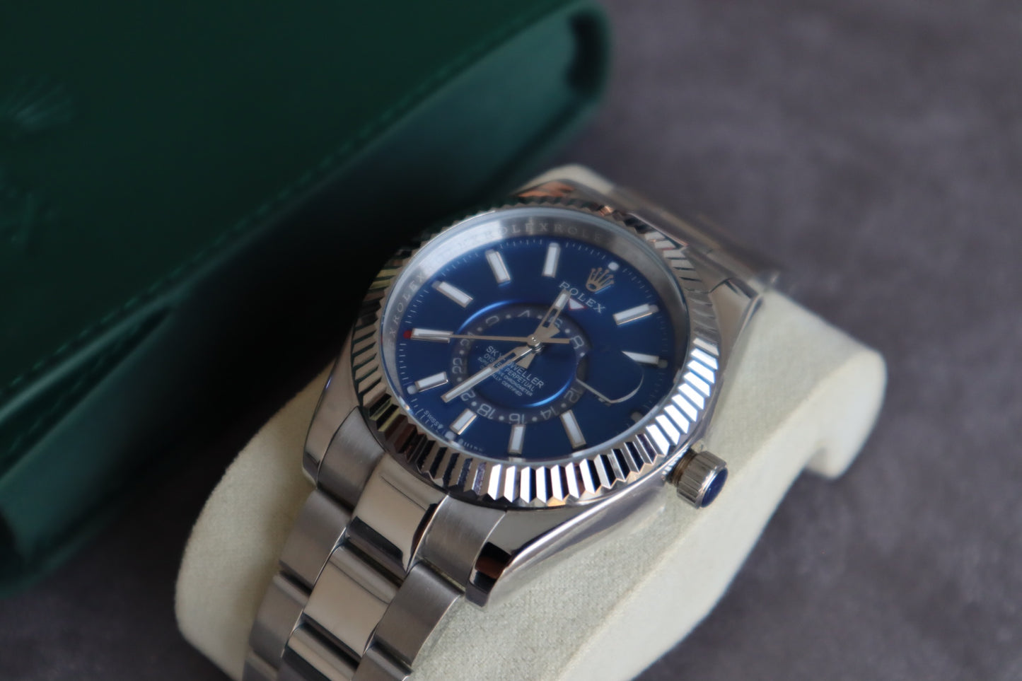 رولكس سكاي دولر مينا ازرق - الأعلى طلباً جودة الساعة جراند ماستر