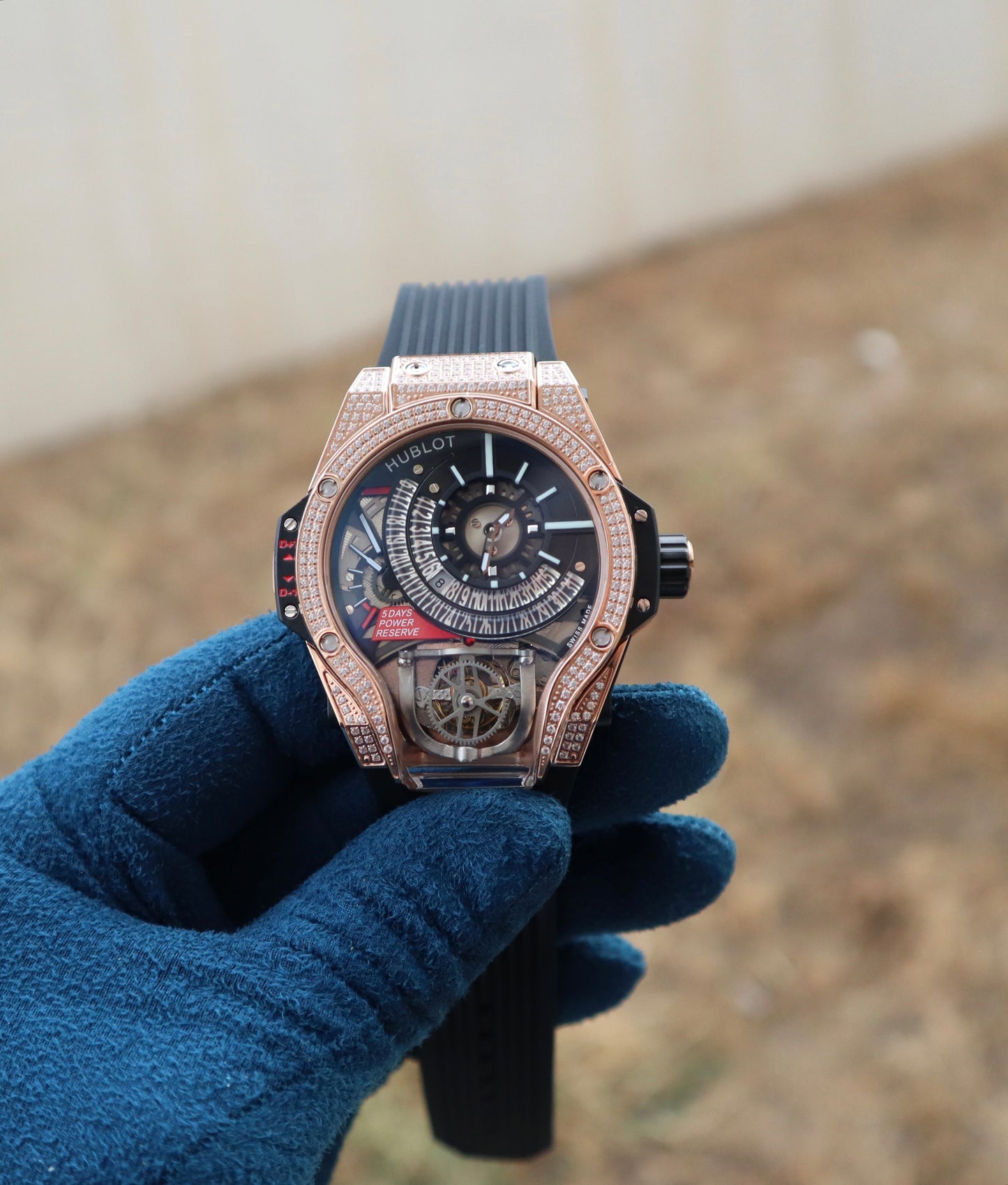 Hublot MP9 Tourbillon - هابلوت ام بي ناين روزجولد ذايموند