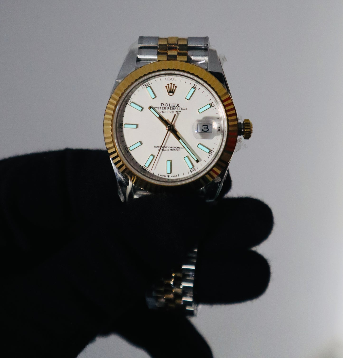 رولكس دايت جست كلين - جوبلي ستانلس و ذهب ١٨ طلاء - ماكينة سويسري طبق الاصل