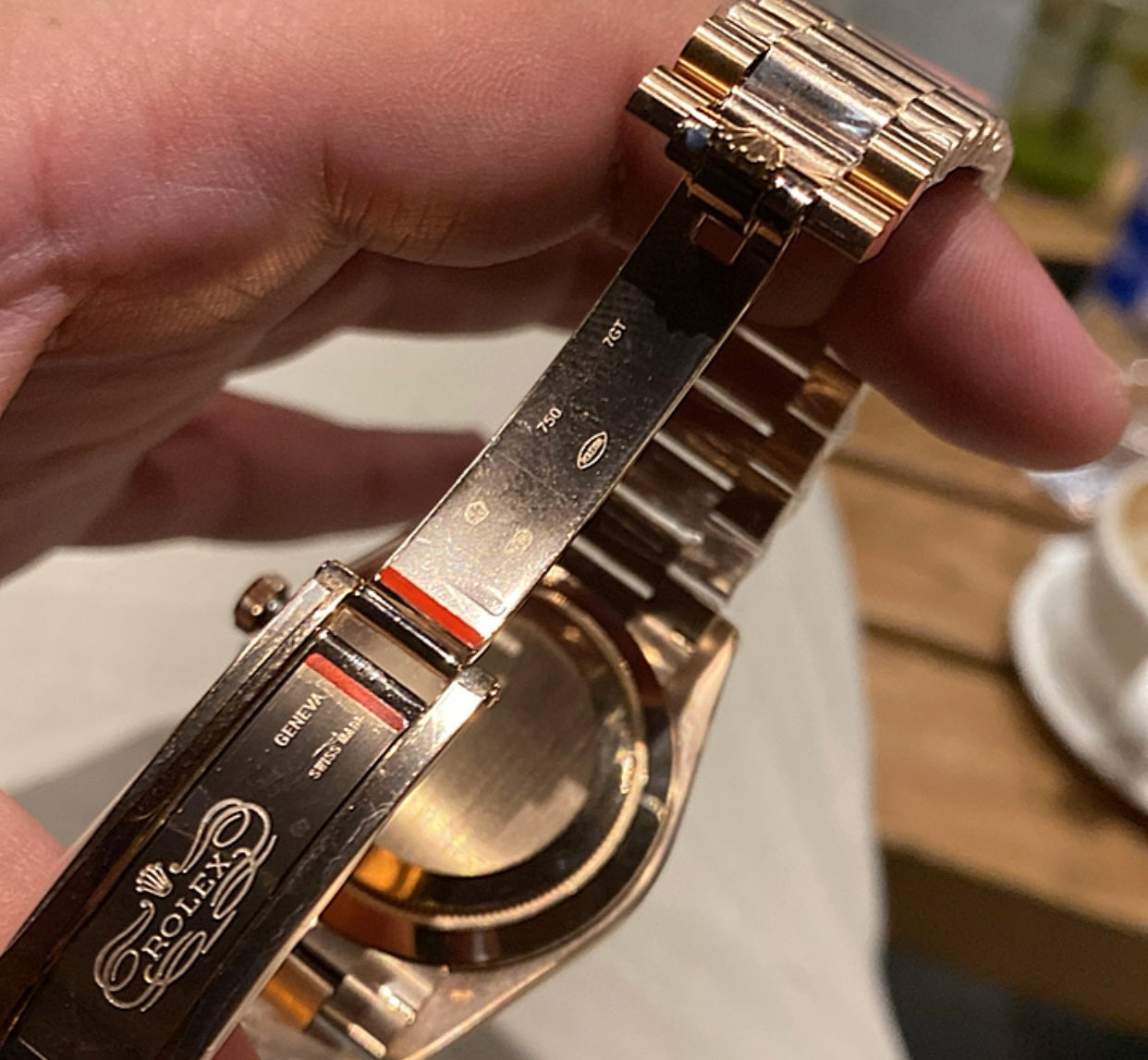 روليكس داي ديت مينا باڤيد - ساعة نادرة جدا - الساعة كليون طبق الاصل ماكينة سويسري (ووزجولد)