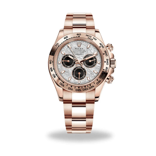 40 mm رولكس دايتونا روز جولد قرص ماربل رمادي