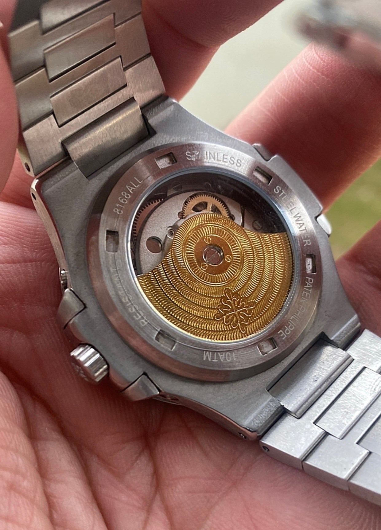 40.5  mm باتيك فيليب نوتلس كرونوجراف مينا نيلي -كلين