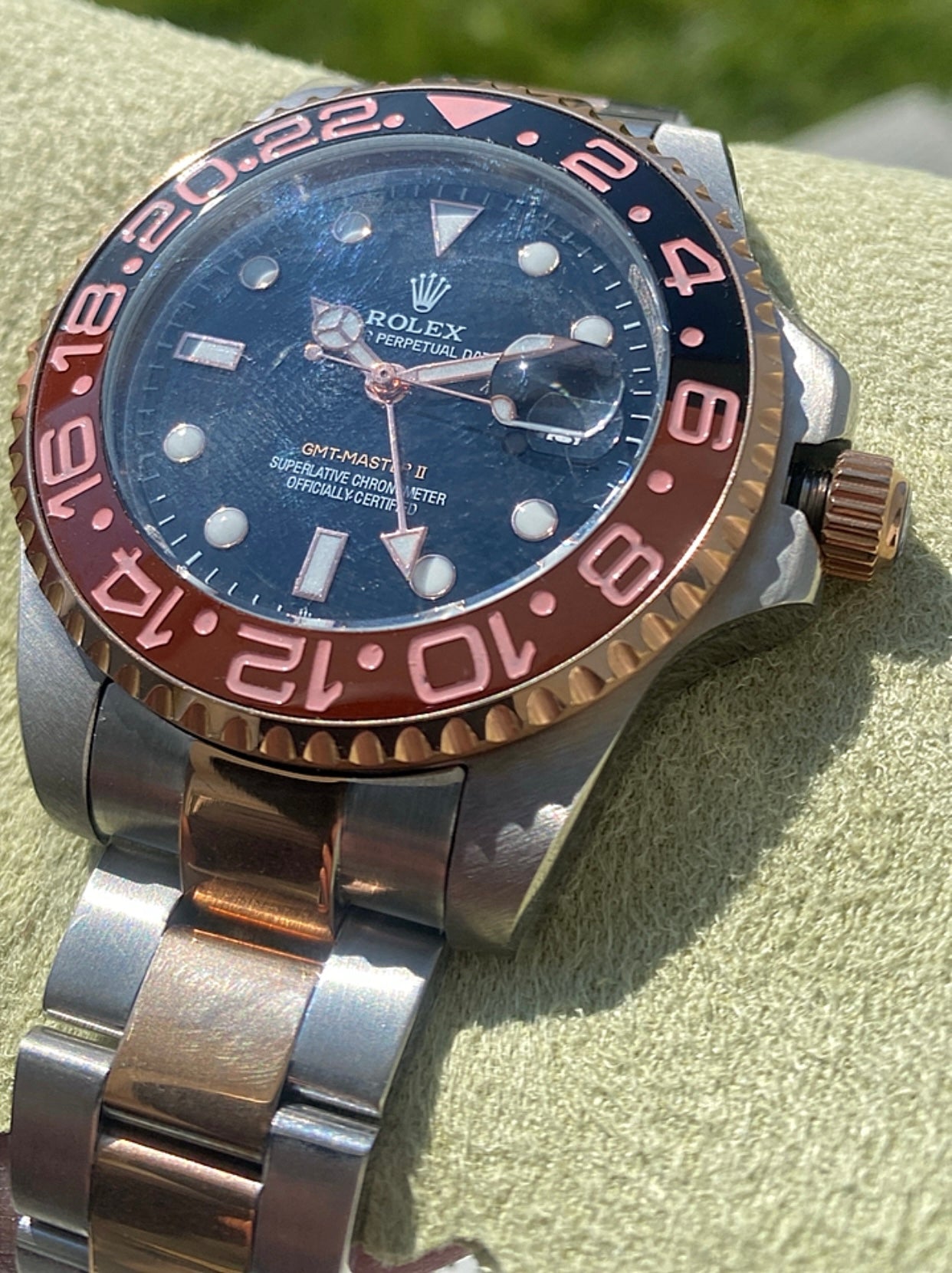 43 mm رولكس رووت بيير ماستر كلين- Rolex Root Beer