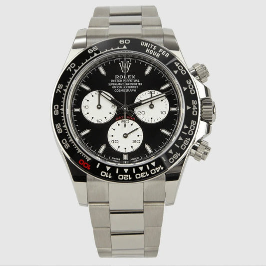 40 mm رولكس دايتونا مينا  أسود وعدادات بيضاء