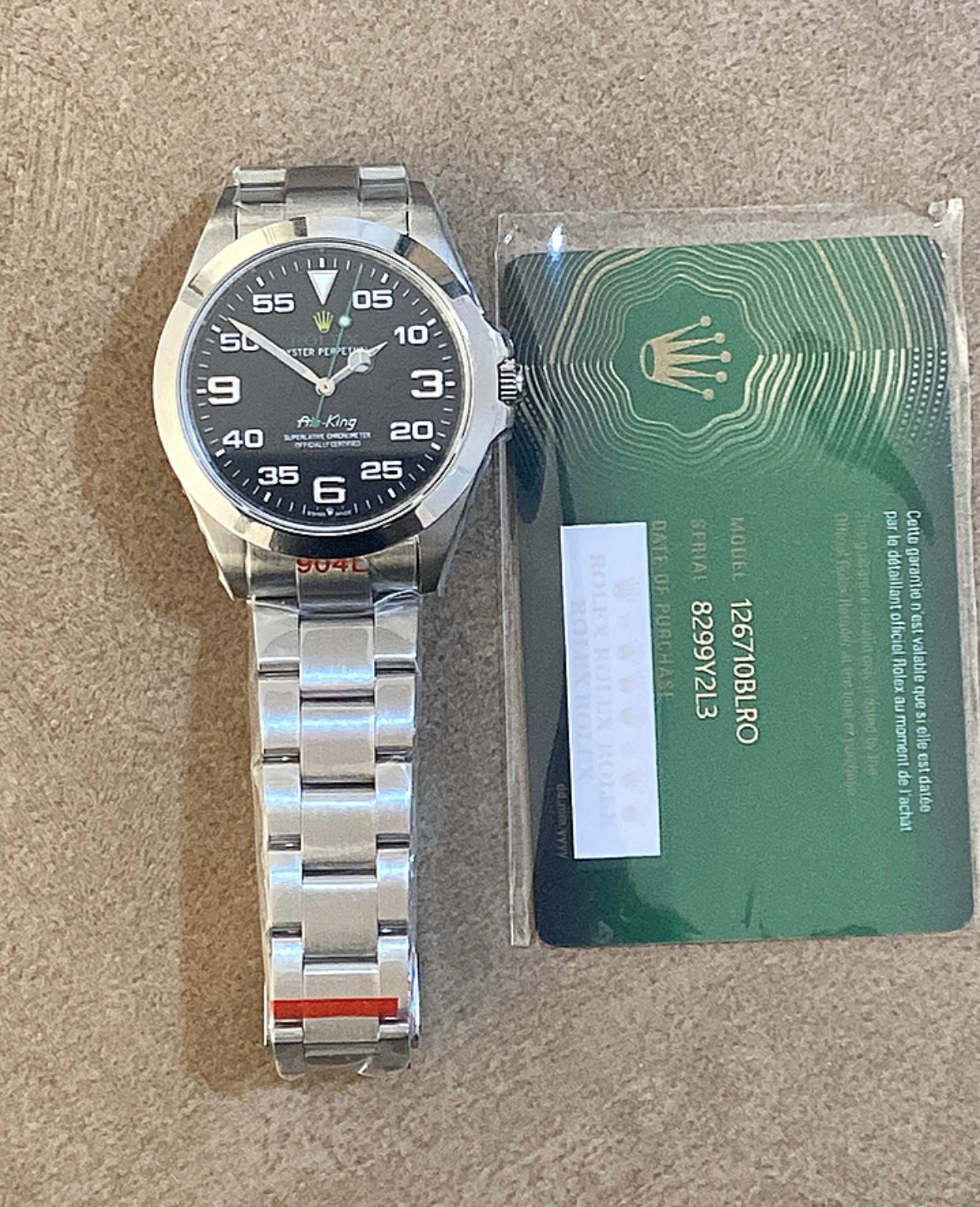 روليكس اير كنج اويستر ٢٠٢٤ - كلين قطعة واحدة ستيل ٩٠٤