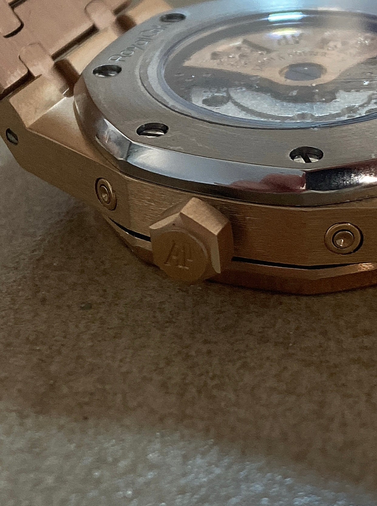 AP Royal Oak Calendar rose gold 41 mm - Clone - قطعة واحدة