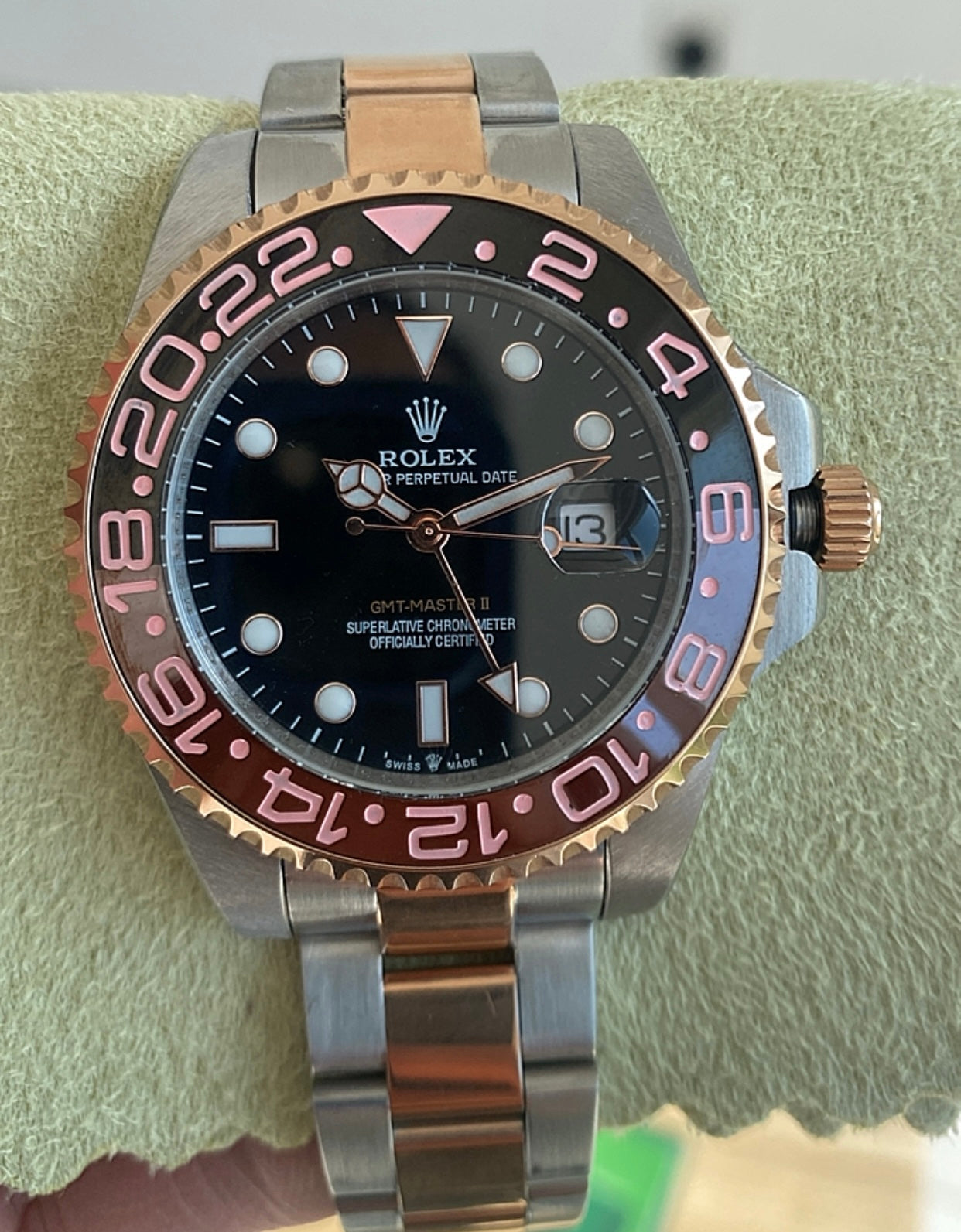 43 mm رولكس رووت بيير ماستر كلين- Rolex Root Beer