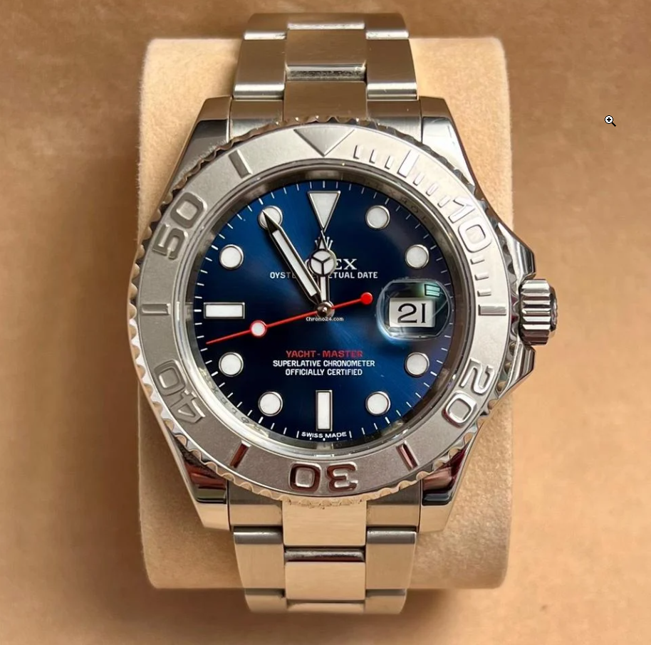 40 mm رولكس يخت ماستر ستانلس ستيل وبلاتينيوم