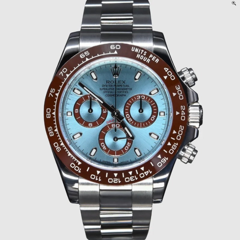 40 mm رولكس دايتونا كوزمو جراف بيزل بني