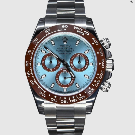 40 mm رولكس دايتونا كوزمو جراف بيزل بني