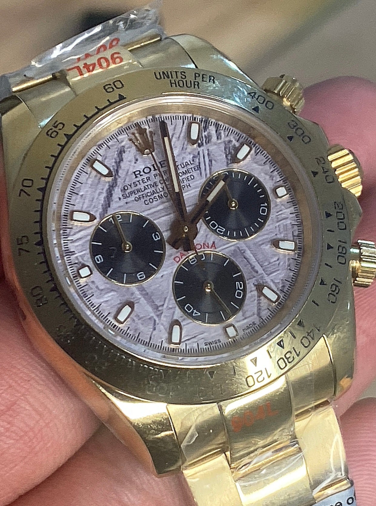 روليكس دايتونا جولد مينا ماربل ٢٠٢٤ - كلين قطعة واحدة