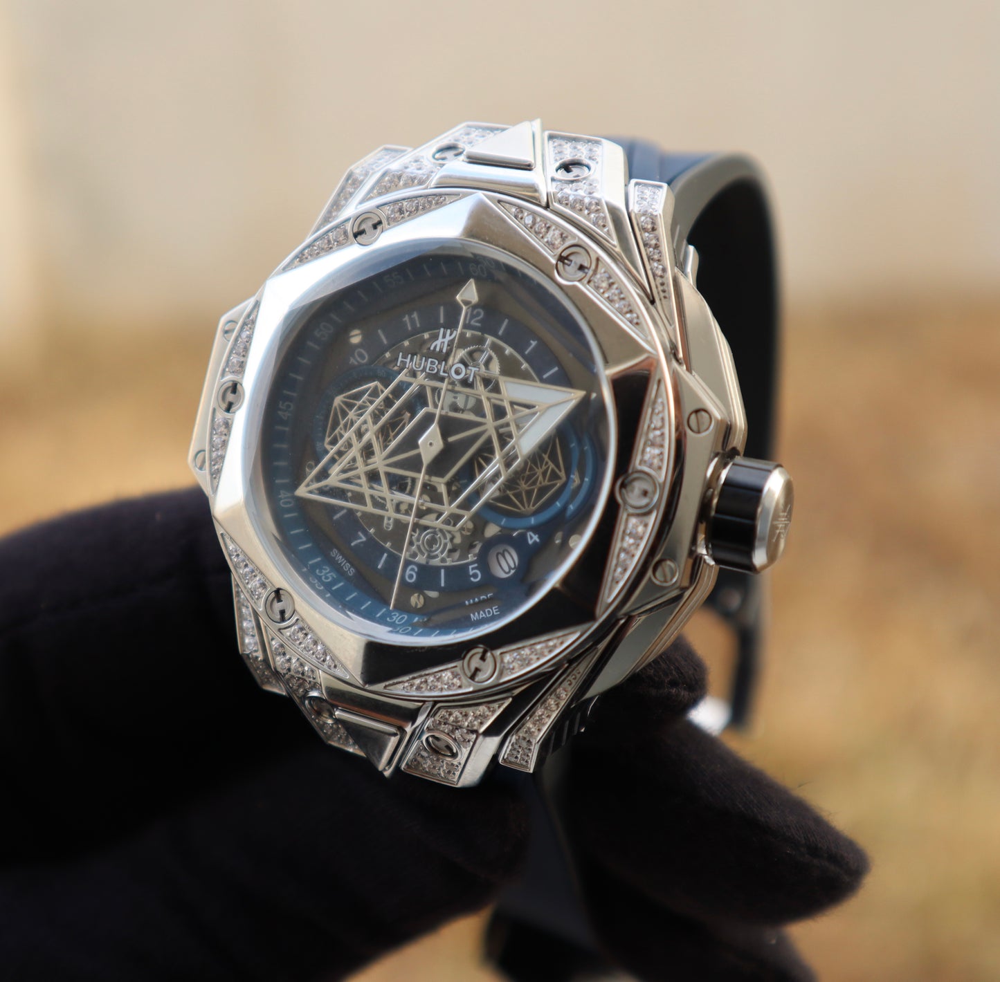 Hublot Big Bang Sang Bleu - قطعة واحدة كلين طبق الاصل