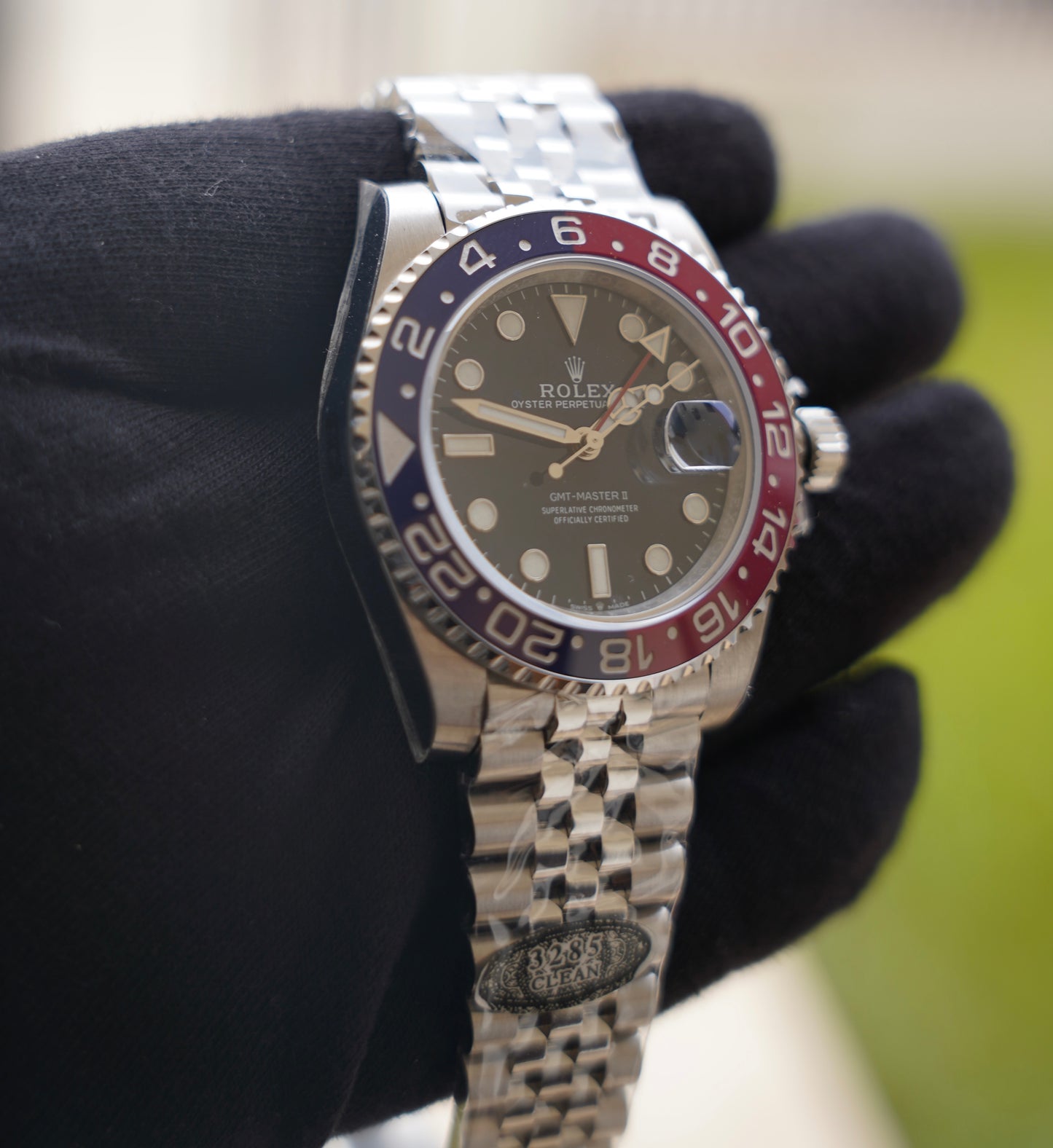 40 mm السعر بالاردني 550  دينار رولكس جي إم تي ماستر 2 وايت غولد بيبسي