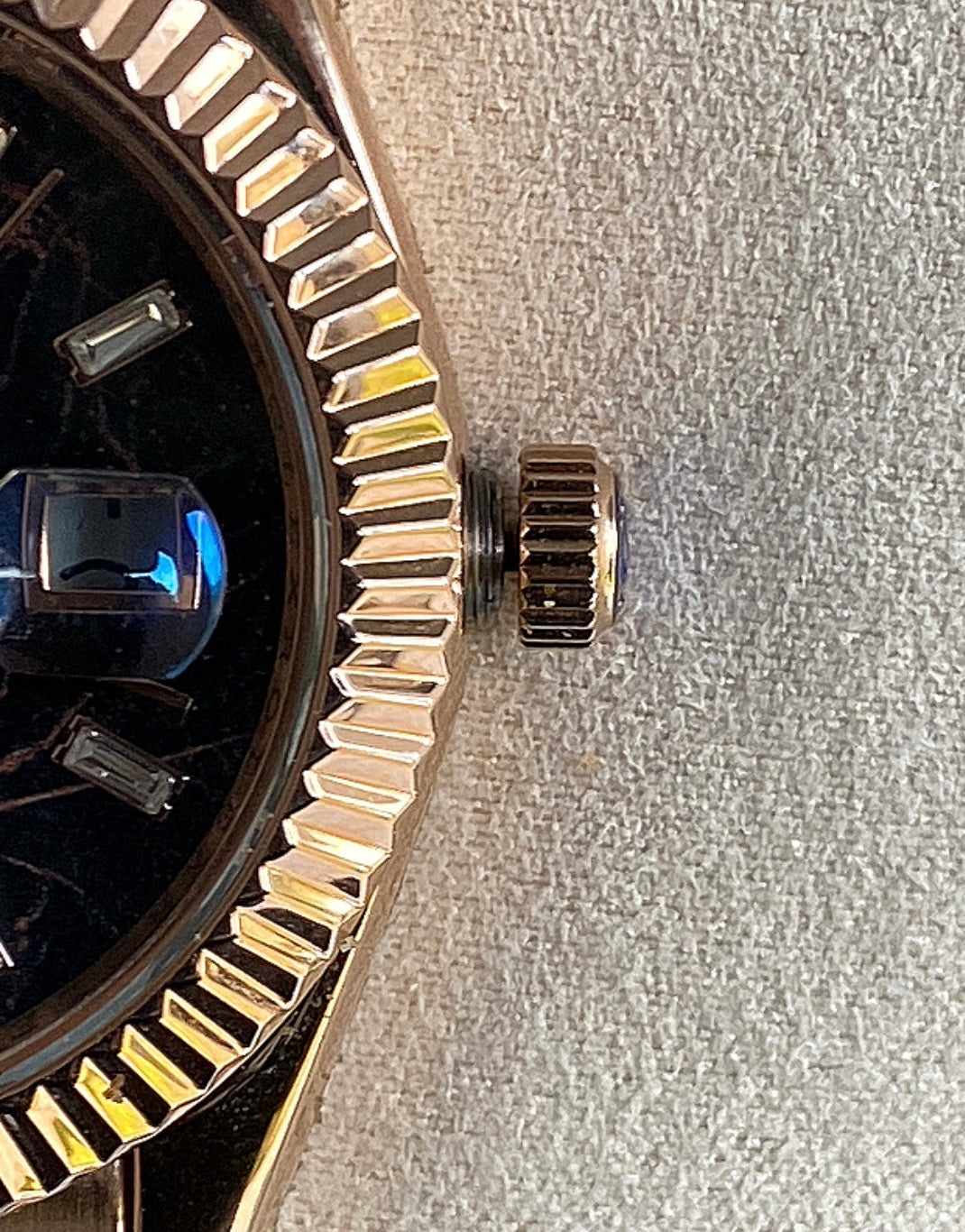 40 mm رولكس داي ديت روز جولد مينا ماربل شركليت - سوبر ماستر