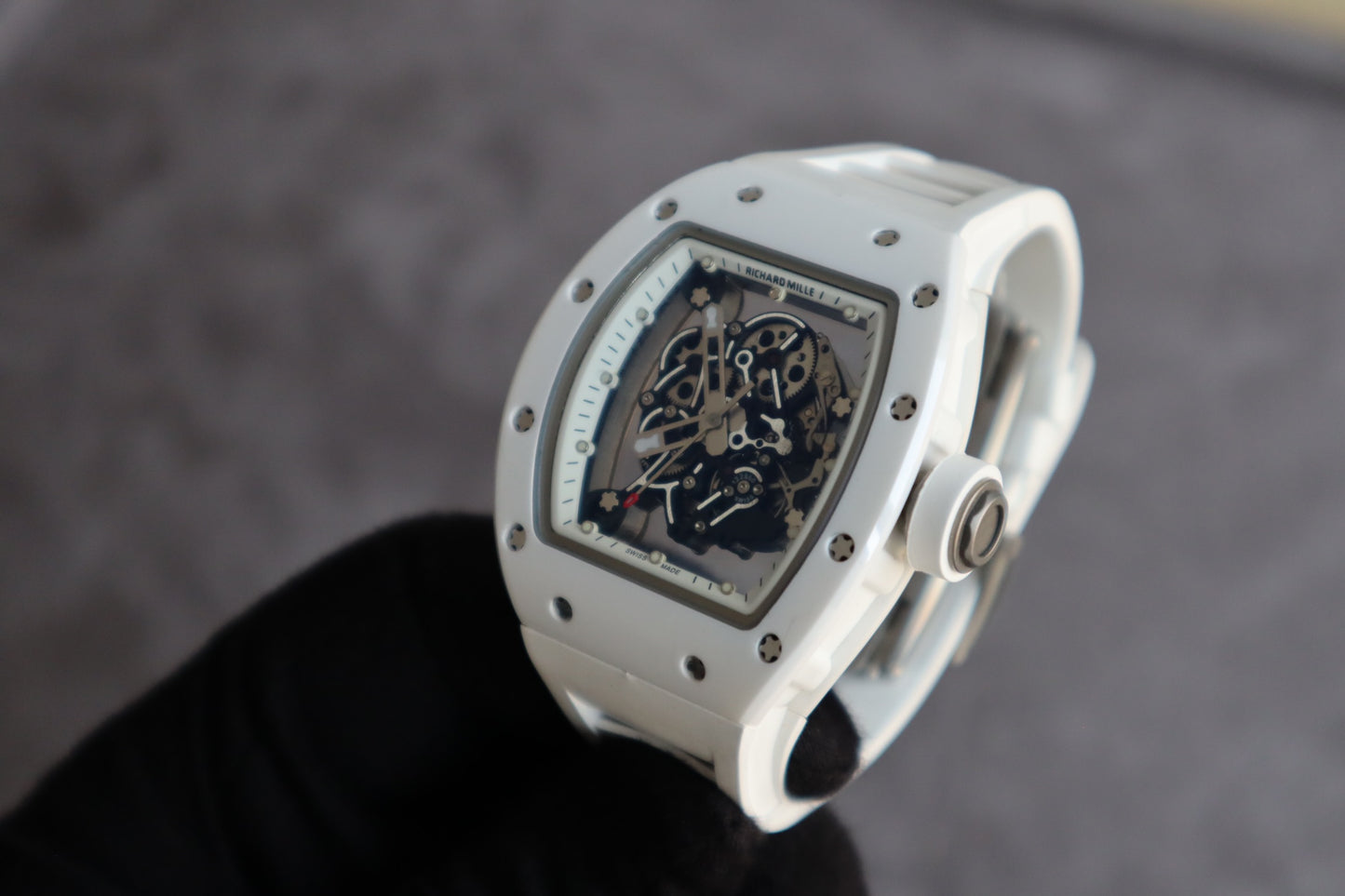 ريتشارد ميل بوبا واتسون وايت سيراميك اديشن - الساعة كلين طبق الأصل حبة واحدة