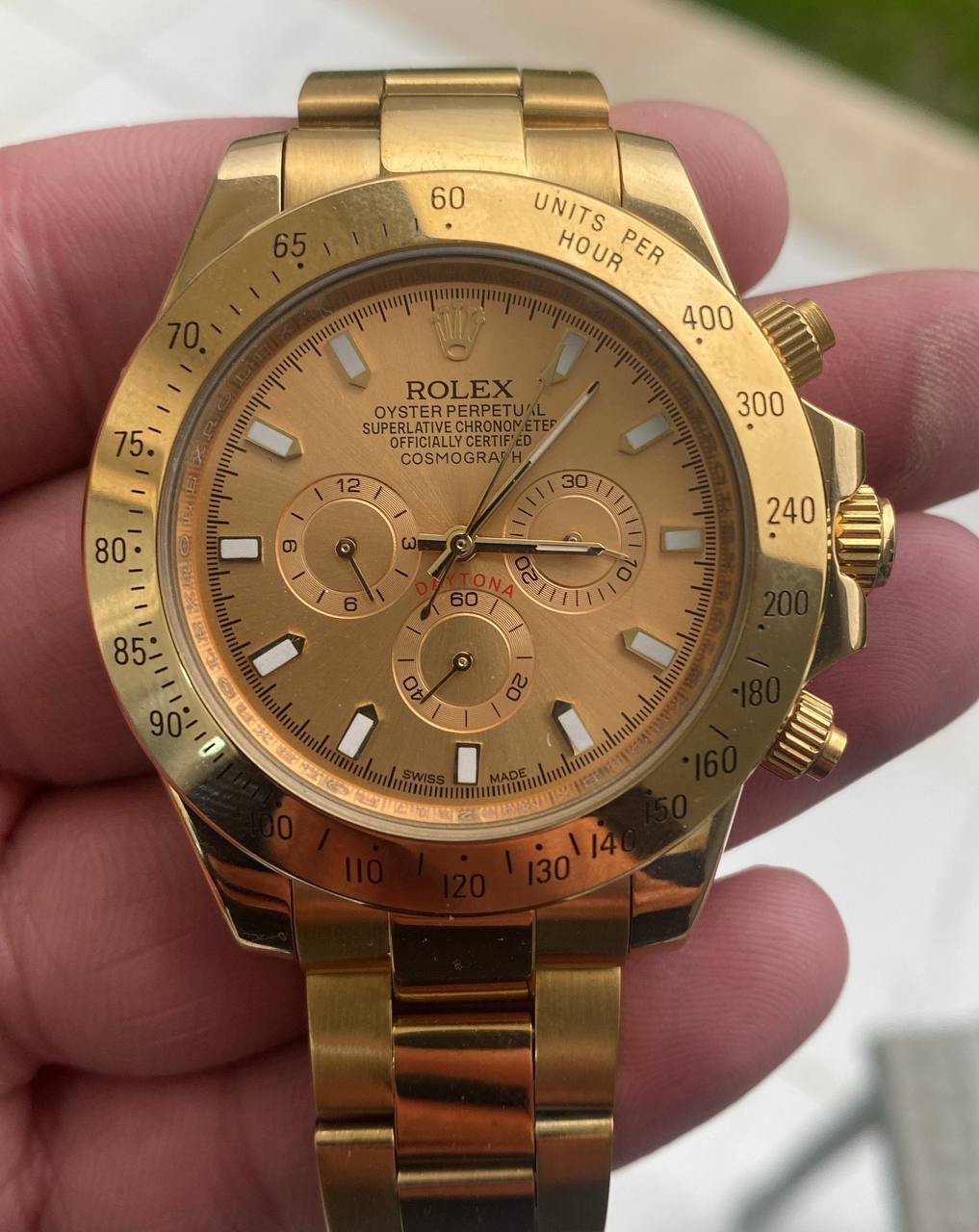 43 mm رولكس دايتونا فل جولد