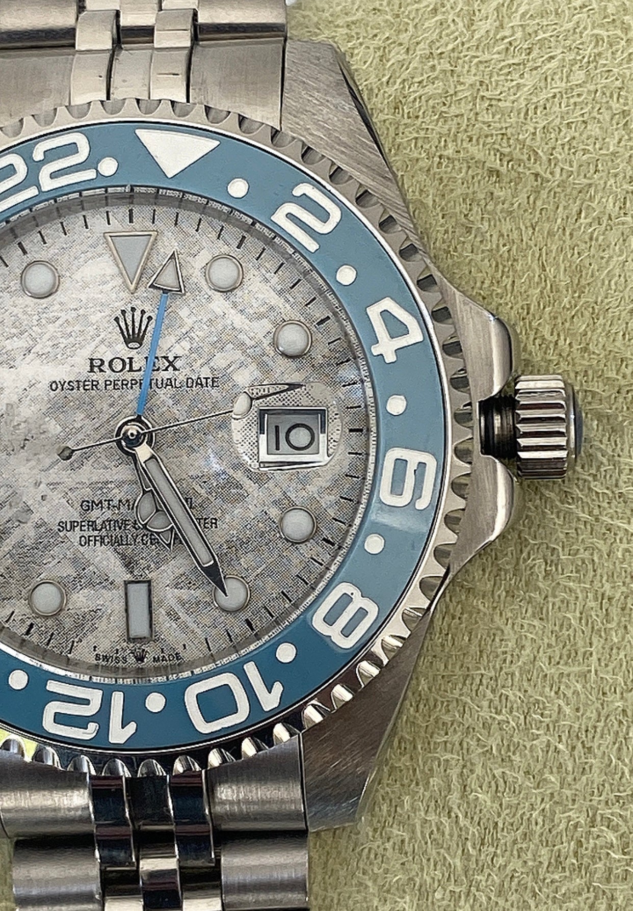 Blue Rolex GMT Master II Meteorite 43 mm - Clone 100%
