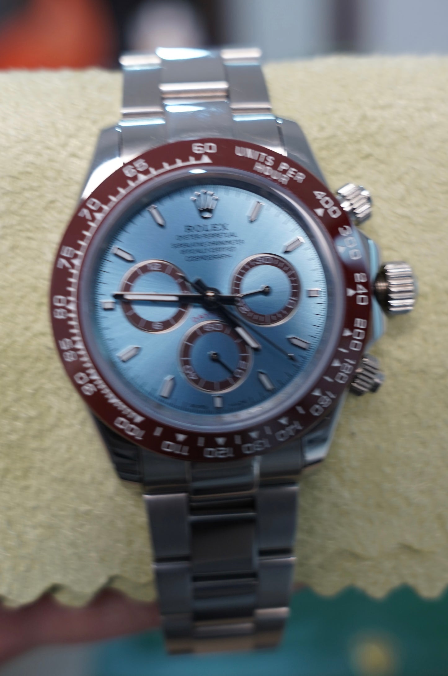 40 mm رولكس دايتونا كوزمو جراف بيزل بني