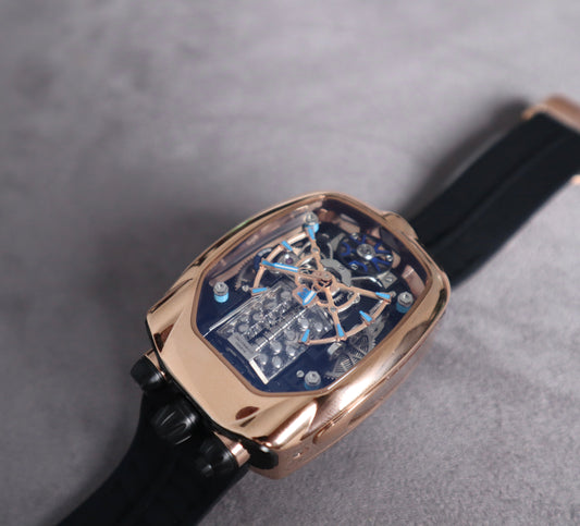 ( السعر بالاردني ٦٣٠ ) jacob & co bugatti chiron - اصدار كاين ماكينة سويسري صناعة يدوية من الداخل صناعة يدوي (Copy)