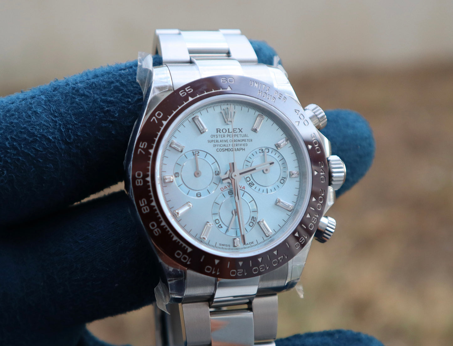 Rolex Daytona Cosmograph - رولكس دايتونا كوزموجراف كلين طبق الأصل بيزل سيراميك  ماكينة سويسري