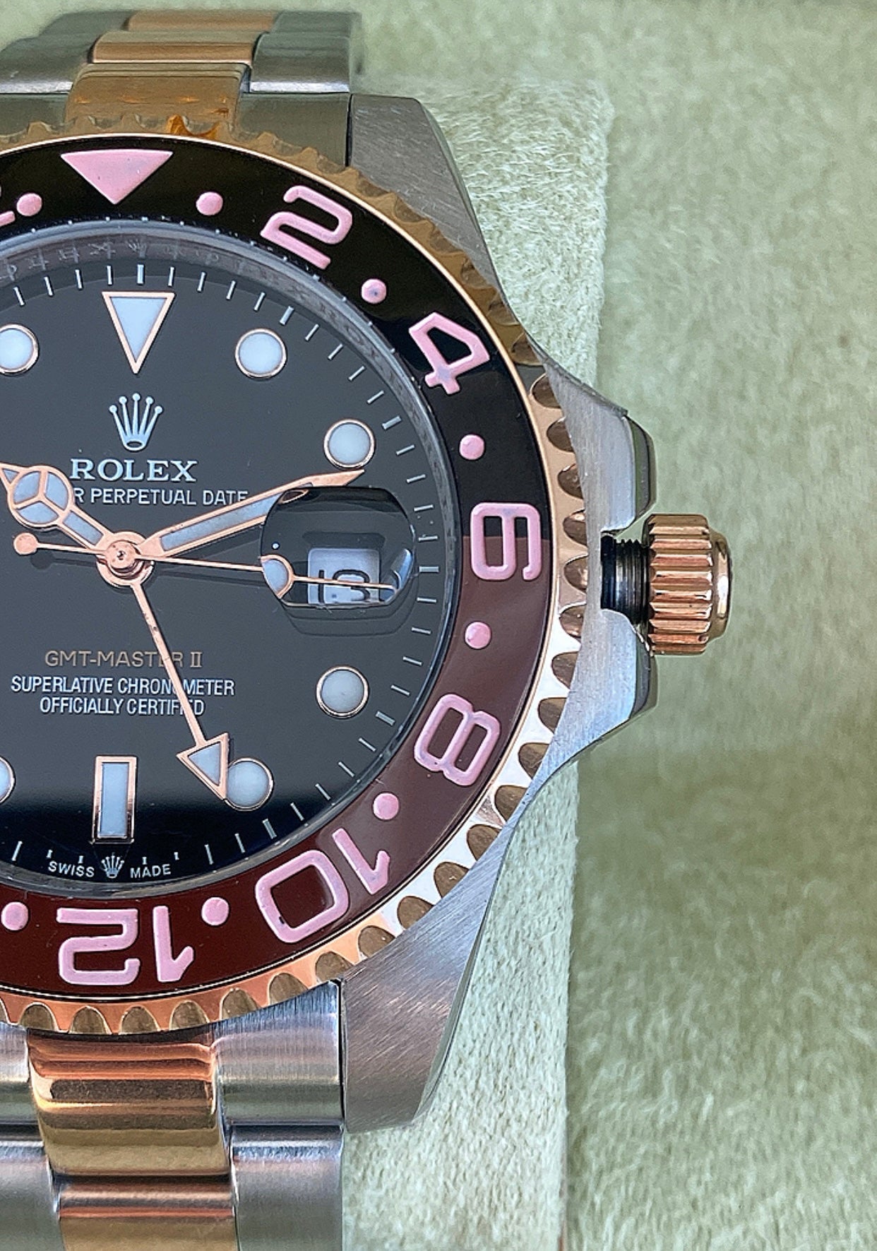 43 mm رولكس رووت بيير ماستر كلين- Rolex Root Beer
