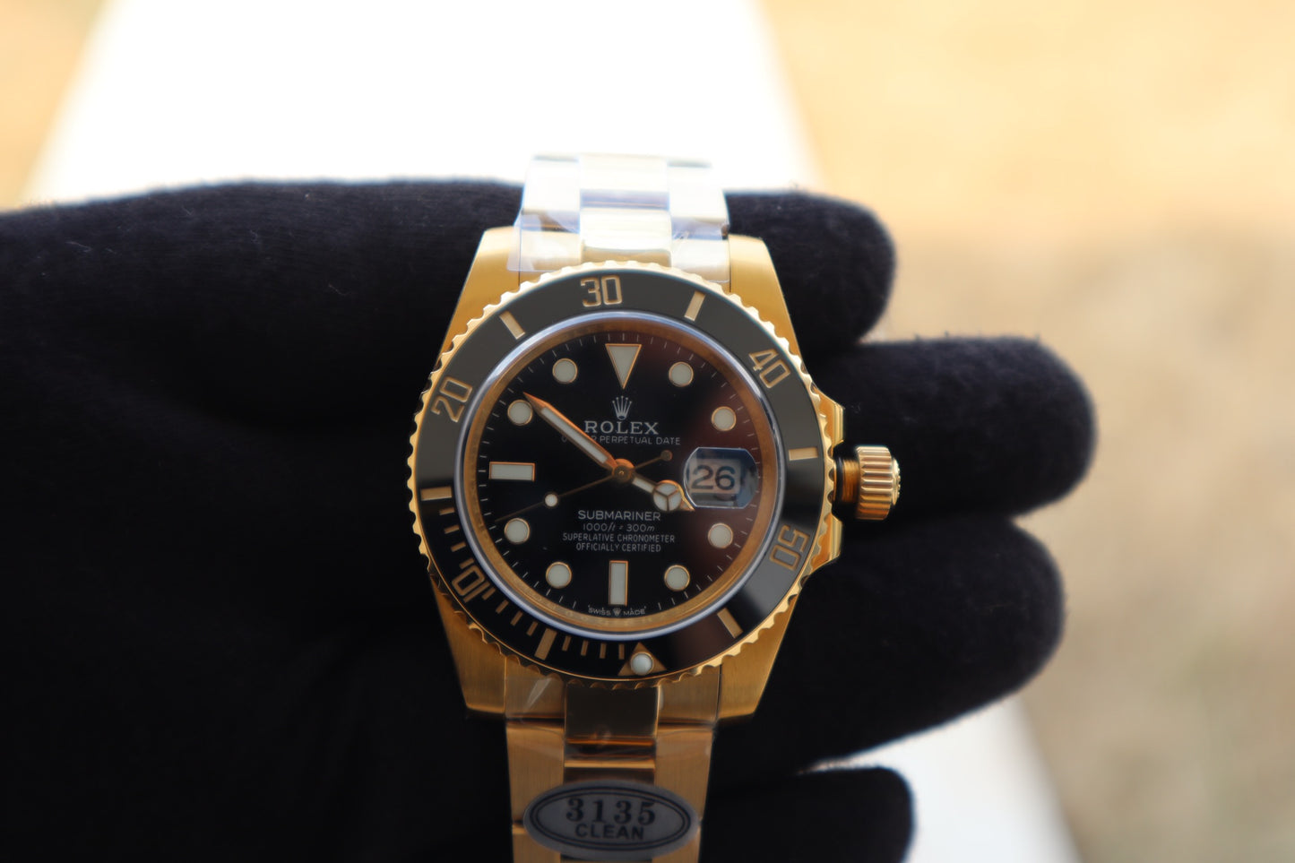 Rolex Submariner Yellow Gold - قطعة واحدة كلين