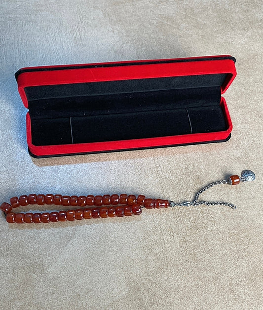 سبحة سندلوس قديمة صناعة التسعينات - وارد قطر - عمر الحجر اككر من ٥٠ سنة S50