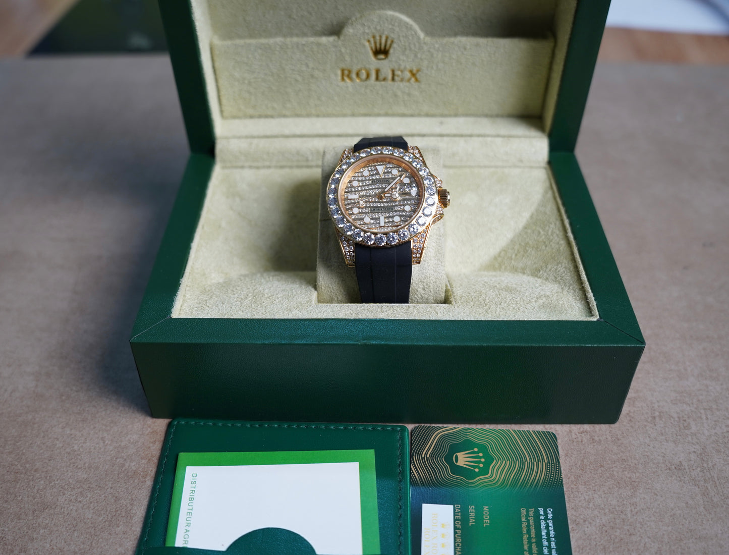 40 mm رولكس ياخت ماستر داياموند  كلين تايتل