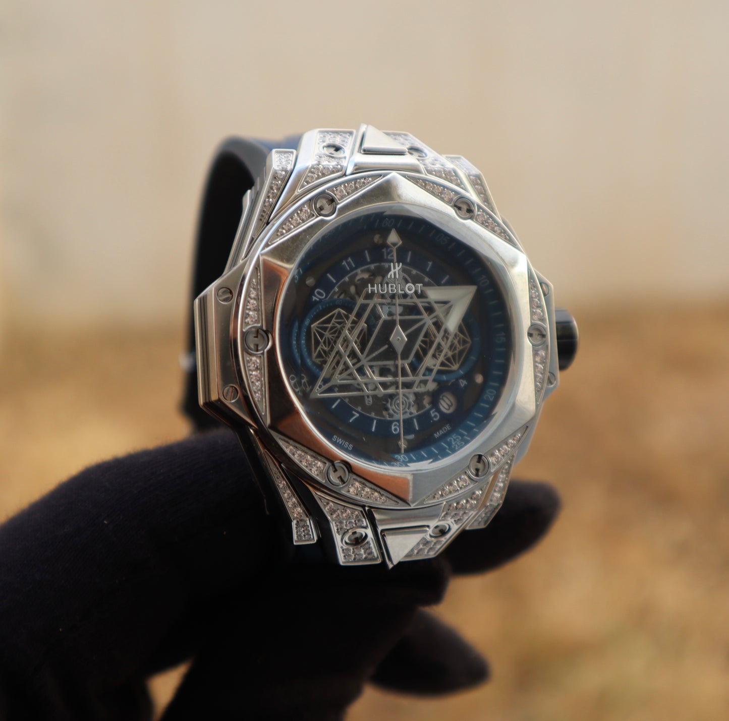 Hublot Big Bang Sang Bleu - قطعة واحدة كلين طبق الاصل