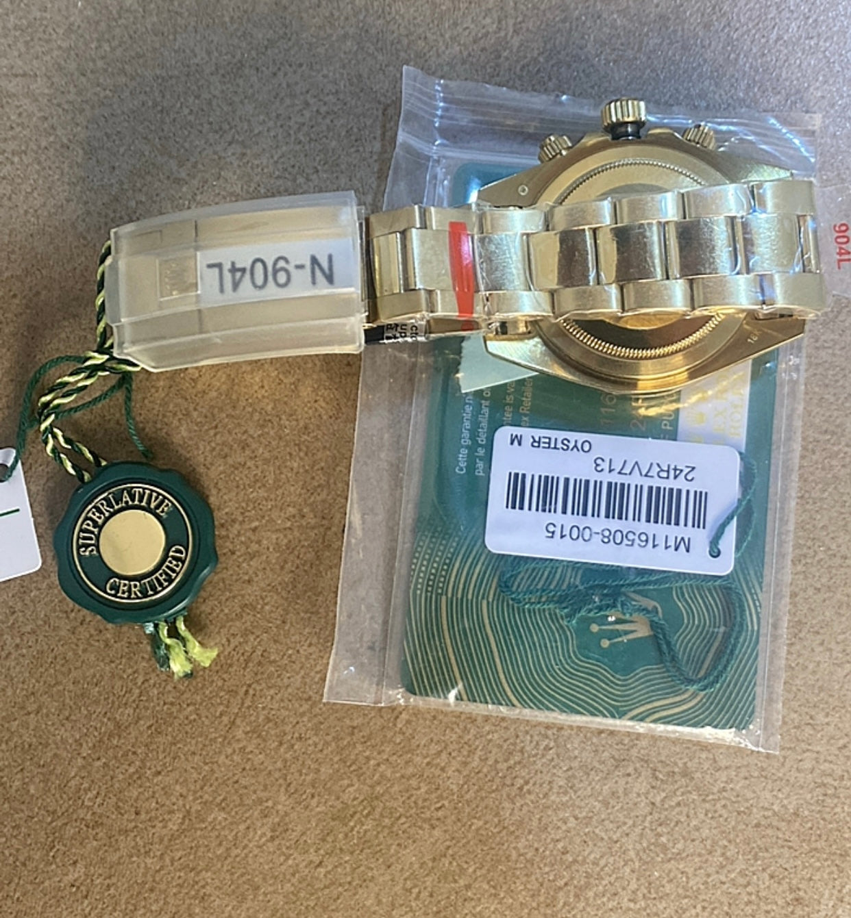 روليكس دايتونا جولد مينا ماربل ٢٠٢٤ - كلين قطعة واحدة