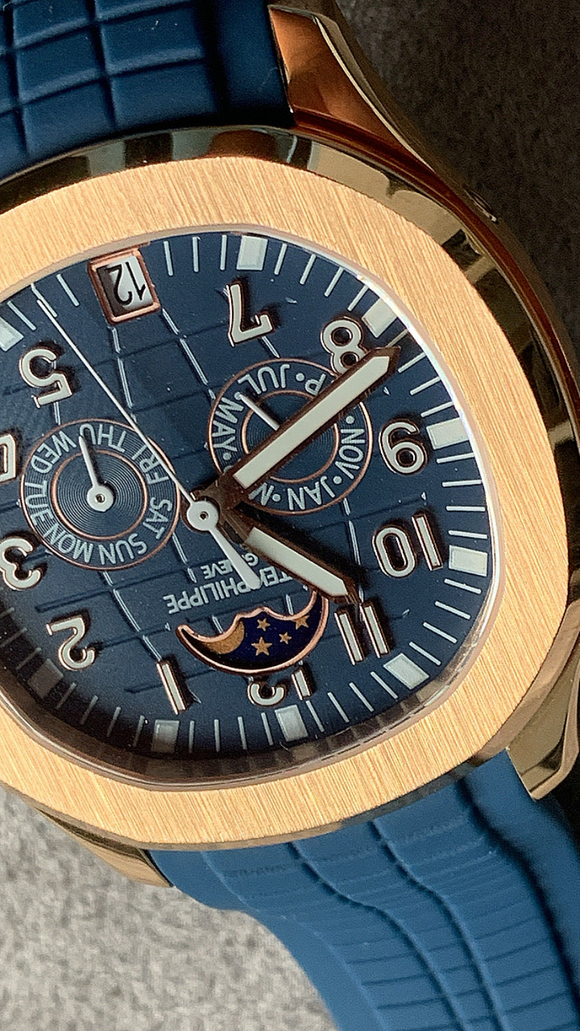 PATEK Philippe aquanaut- باتيك فيليب اكوا نوت كاليندر كلين طبق الأصل