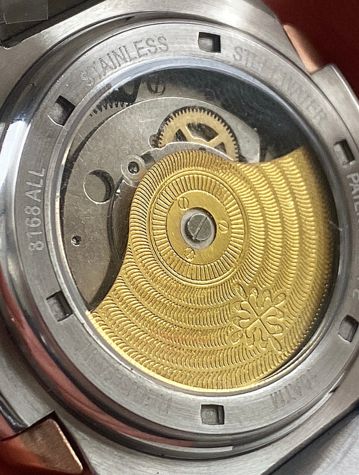 40.5 mm باتيك فيليب نوتلس روز جولد و سلڤر مينا كحلي -كلين