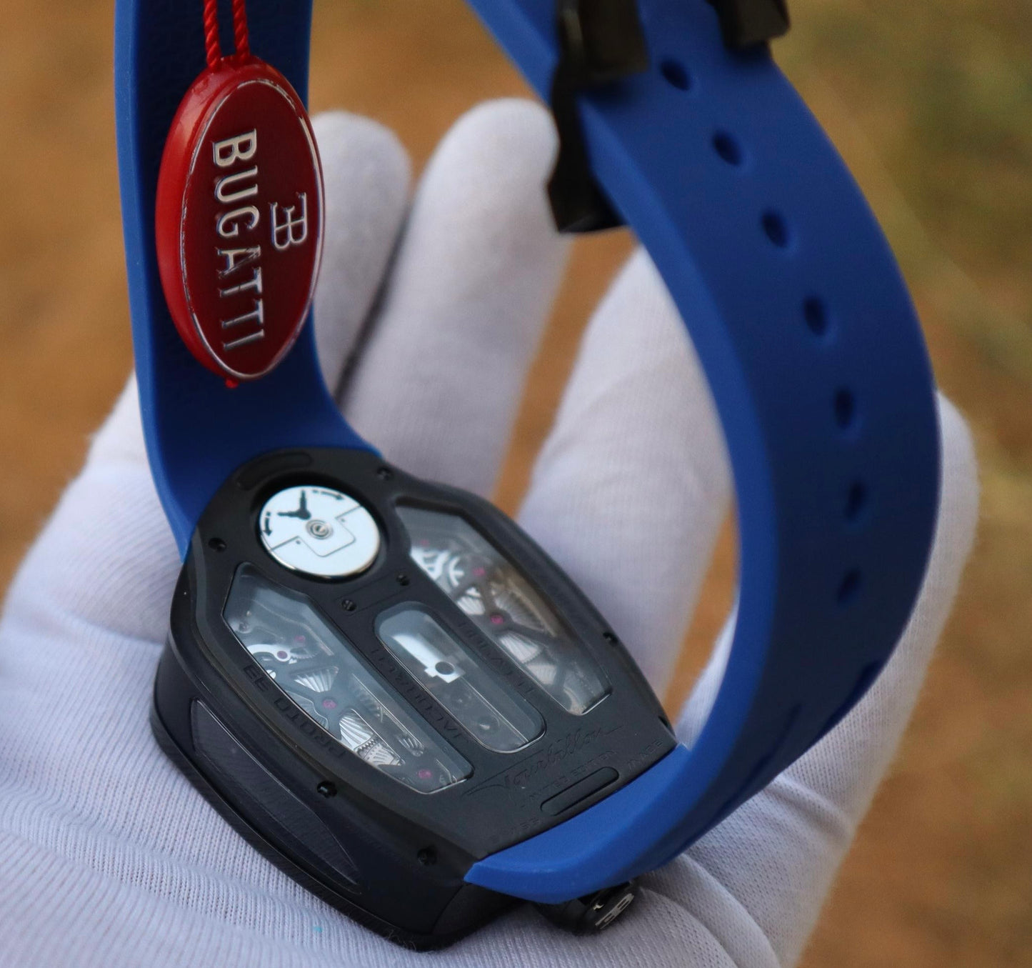 Jacob & Co - جاكوب بوجاتي شيريون كلين ستراب كحلي