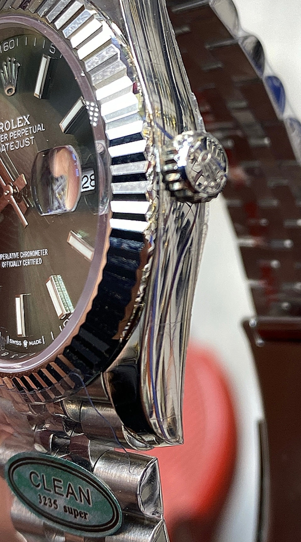 41 mm رولكس دي جست زيتوني اصدار ٢٠٢٣ كلين تايتل  قطعة واحدة