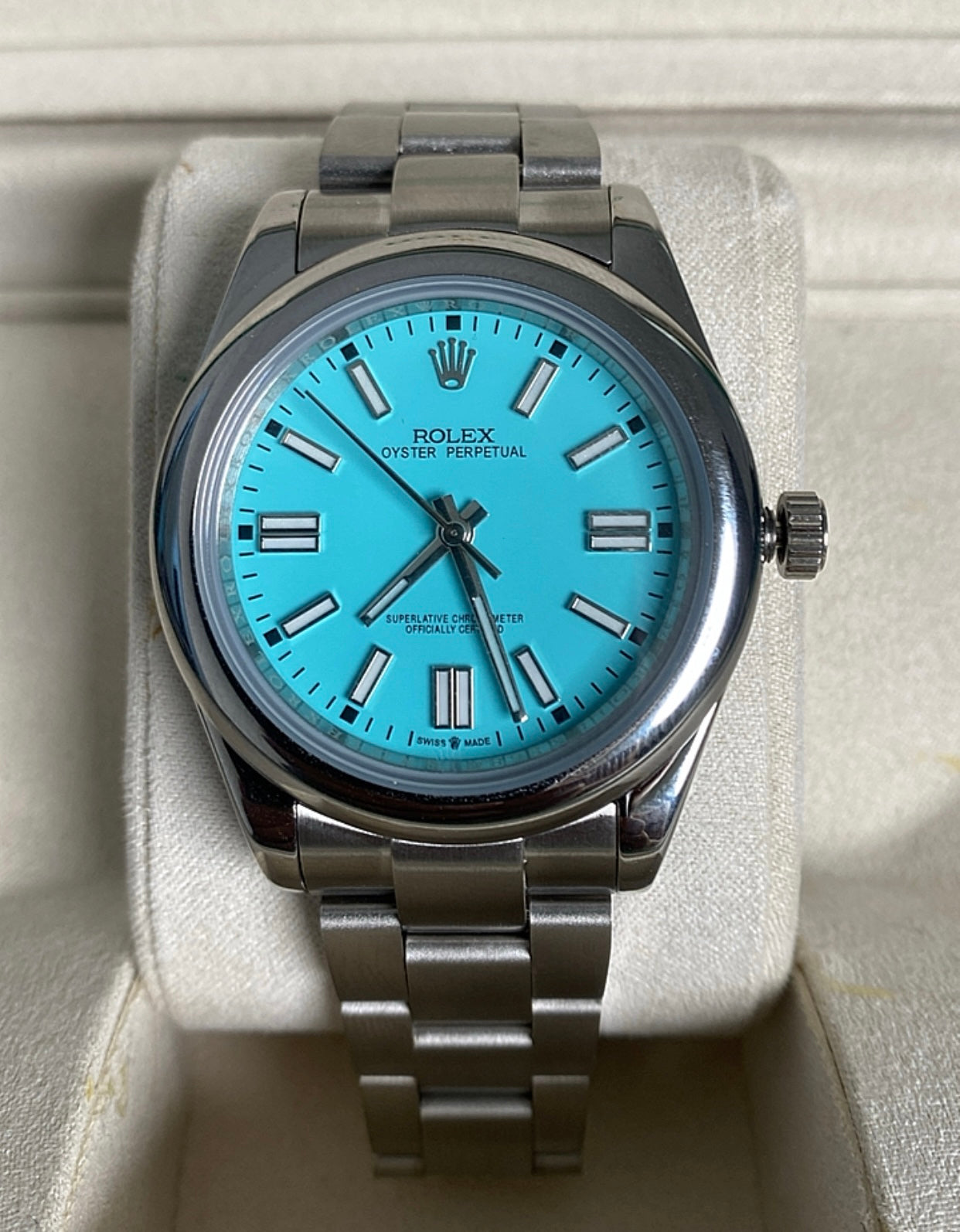Rolex oyster perpetual Tiffany - متوفر قطعتين جراند ماستر
