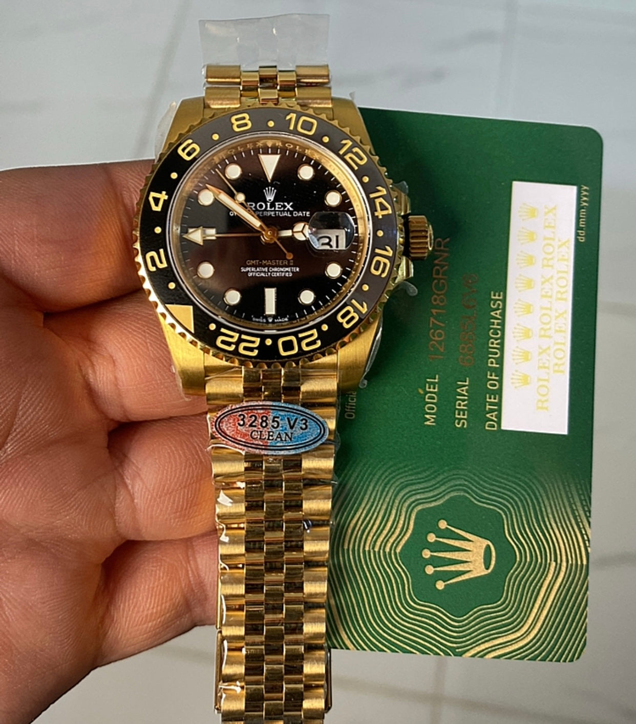 Clean Rolex GMT-Master II  40 mm -قطعة واحدة كلين ماكينة سويسري