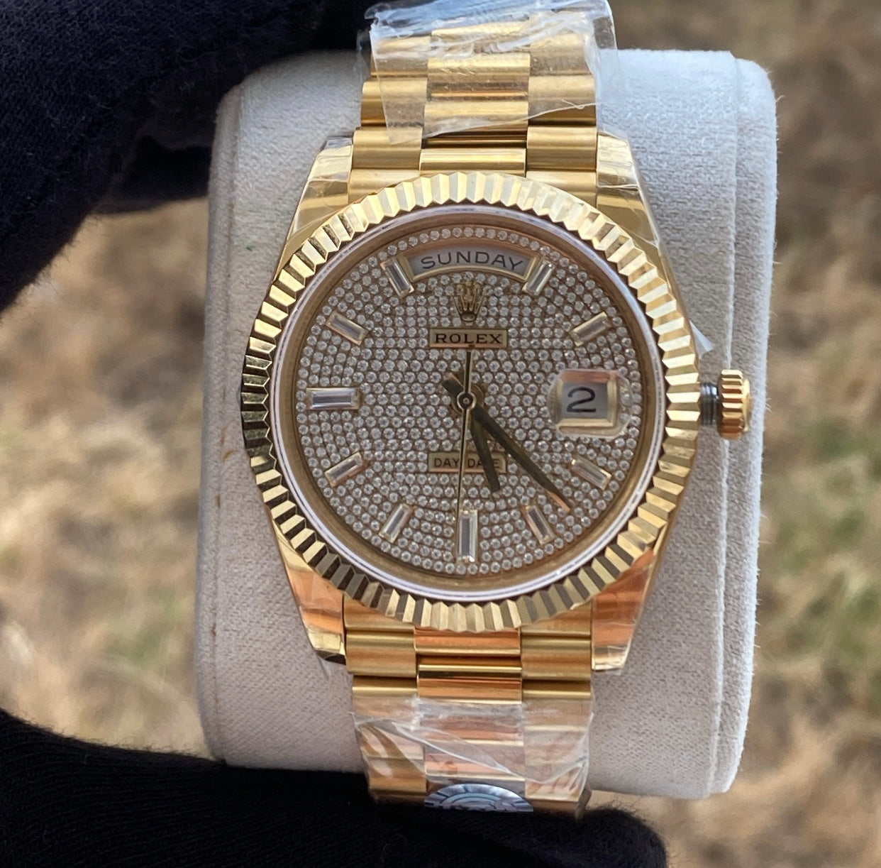 DayDate Yellow Gold - قطعة وحدة كلين طبق الأصل مينا باڤد