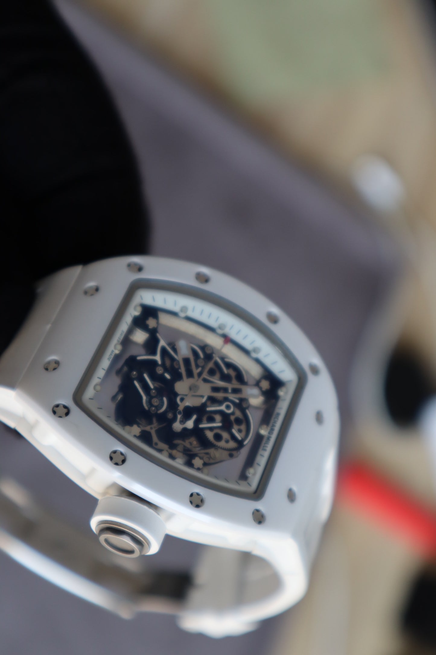 ريتشارد ميل بوبا واتسون وايت سيراميك اديشن - الساعة كلين طبق الأصل حبة واحدة