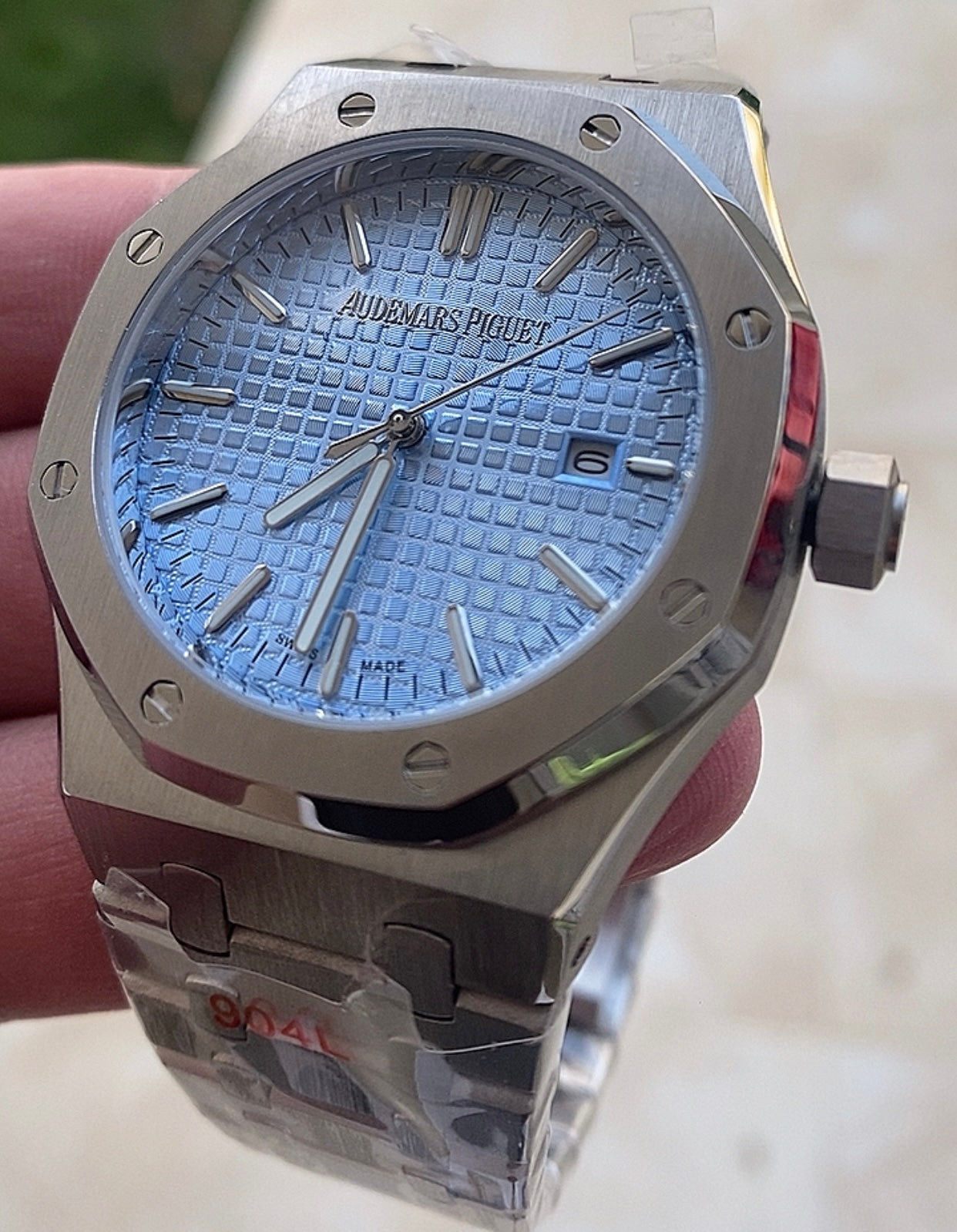 AP Royal Oak blue 41 mm (كلين تايتل)