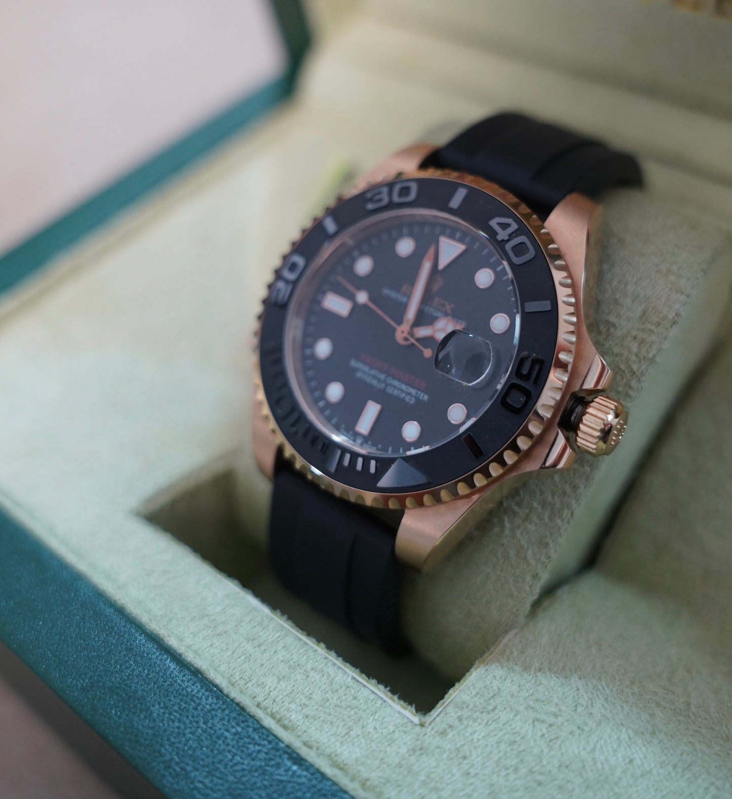 41 mm رولكس سابمارينر روزجولد رابر سوبر كواليتي