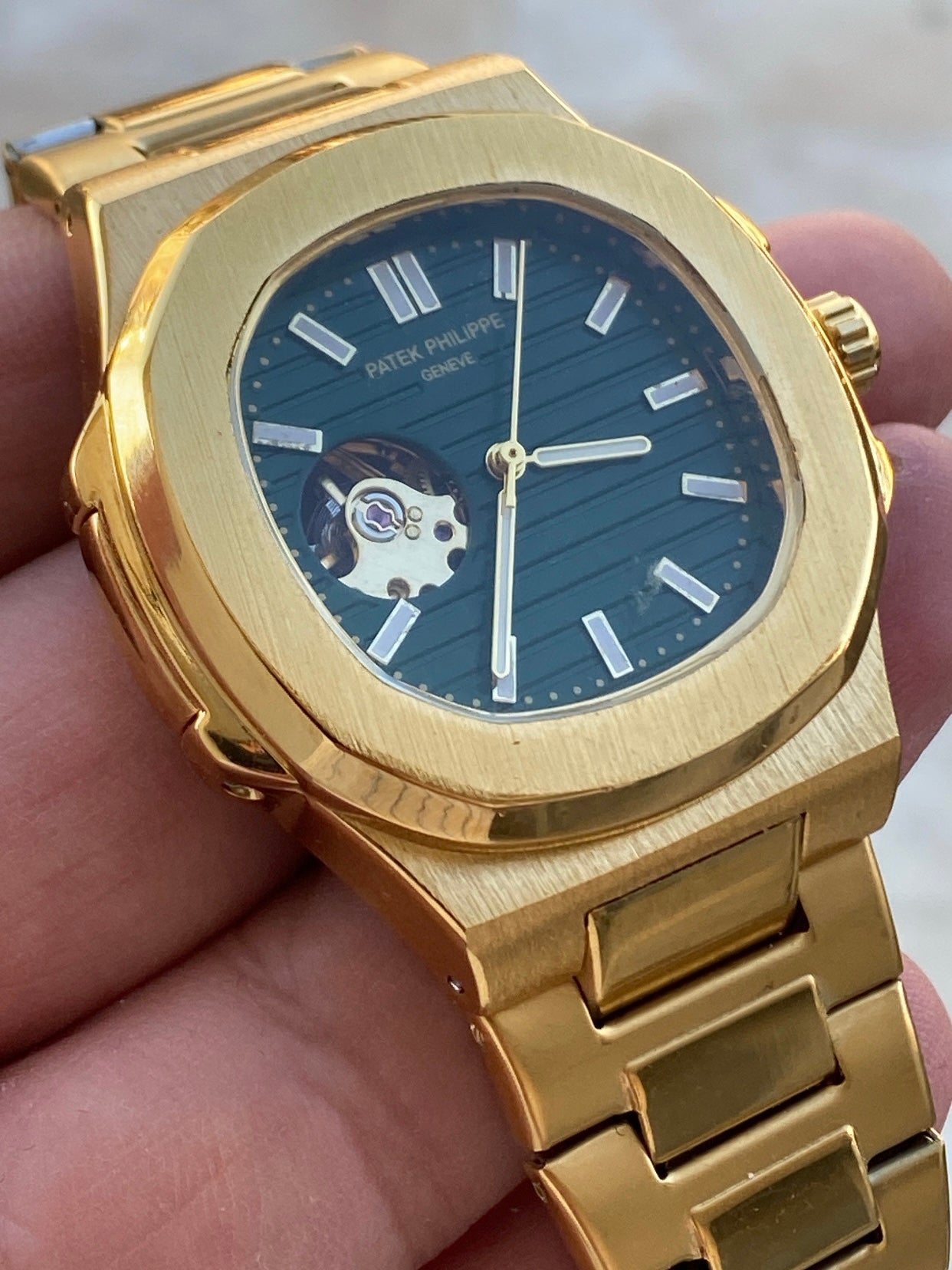 باتيك فيليب ذهبي داخل اخضر مستعمل  اصدار ٢٠١٠  40 mm